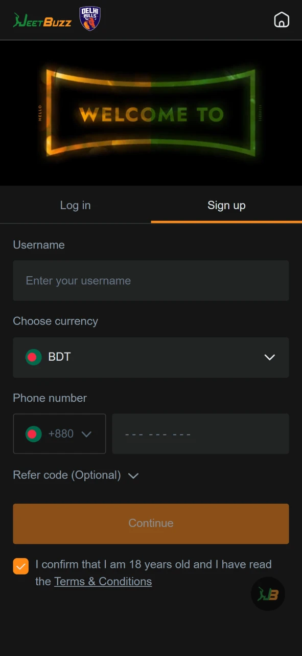The registration process on JeetBuzz is simple, and you can start playing in just a few steps.