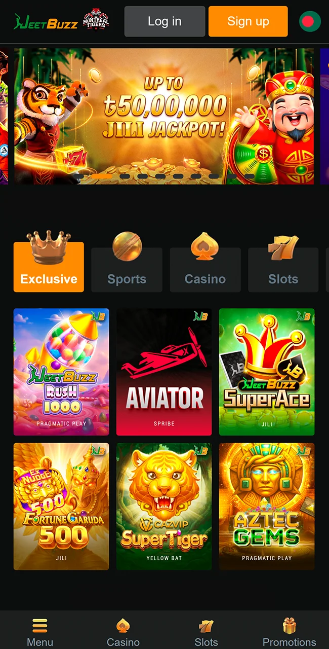 Open the JeetBuzz site in Safari now.